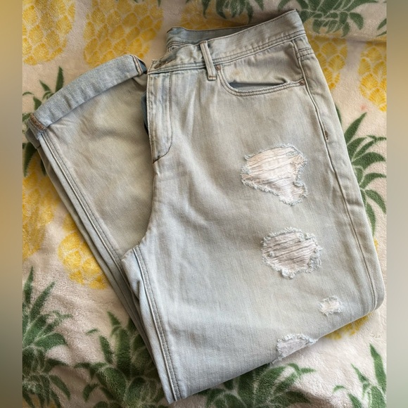 Armani Exchange Boyfriend Jeans, Distressed, Sz 29 - Picture 5 of 6